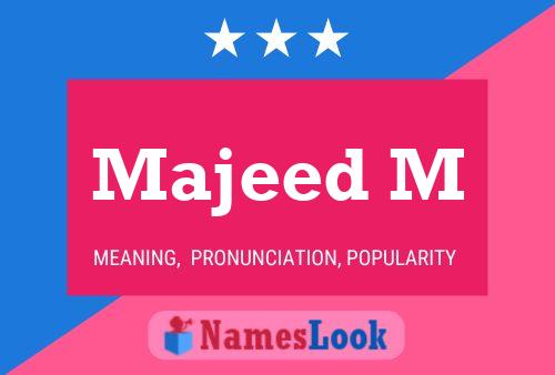 Majeed M Name Poster