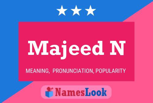 Majeed N Name Poster