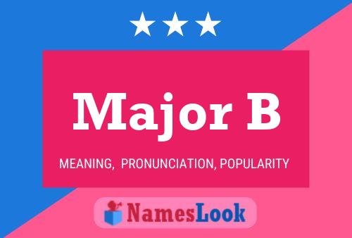 Major B Name Poster