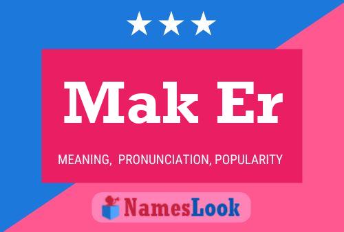 Mak Er Name Poster