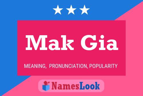 Mak Gia Name Poster