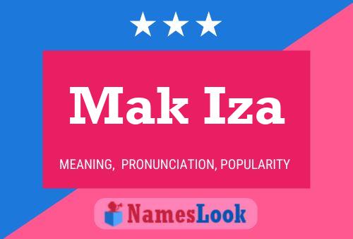 Mak Iza Name Poster