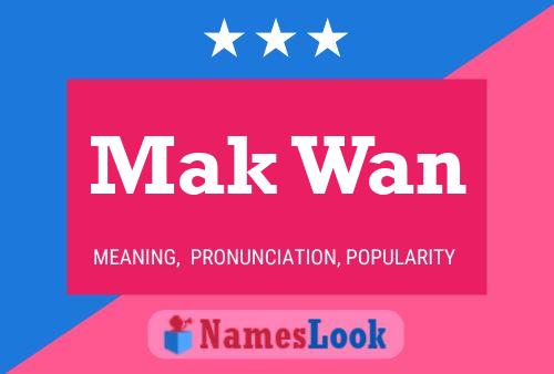 Mak Wan Name Poster