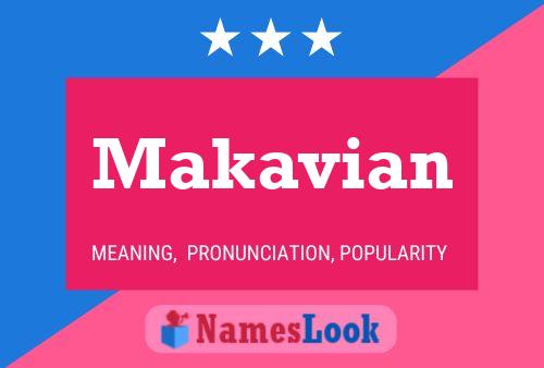 Makavian Name Poster