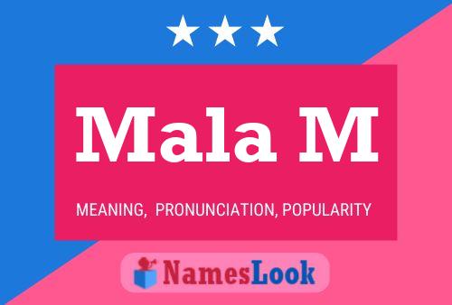 Mala M Name Poster