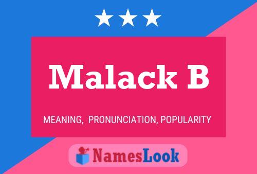 Malack B Name Poster