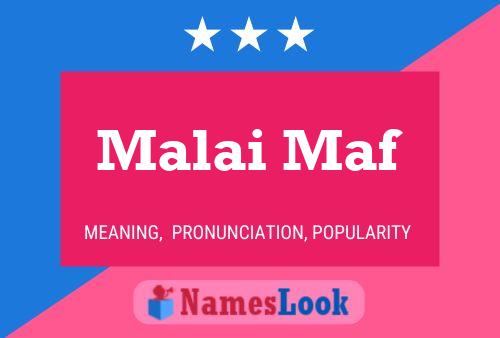 Malai Maf Name Poster