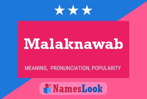 Malaknawab Name Poster