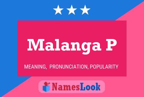 Malanga P Name Poster