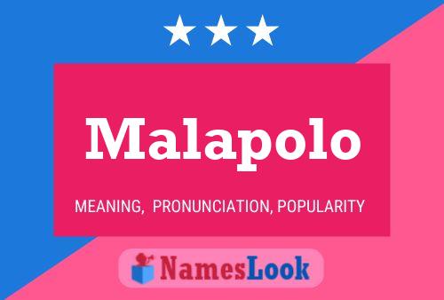 Malapolo Name Poster