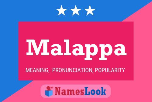 Malappa Name Poster