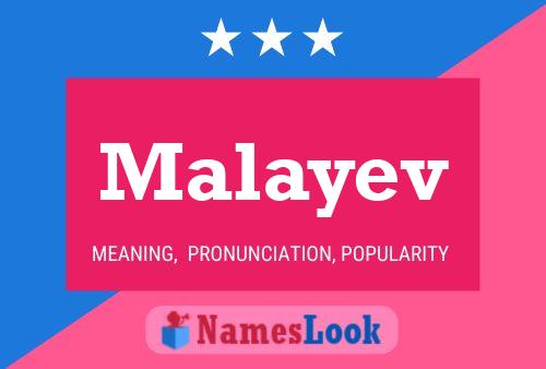 Malayev Name Poster