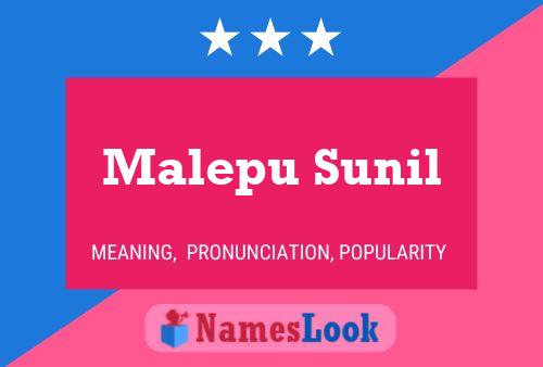 Malepu Sunil Name Poster