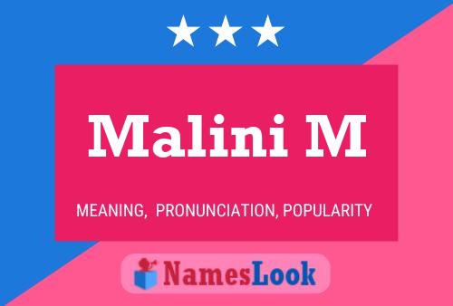 Malini M Name Poster