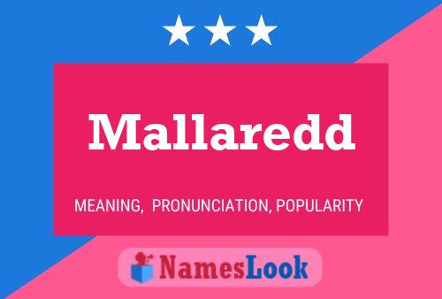 Mallaredd Name Poster