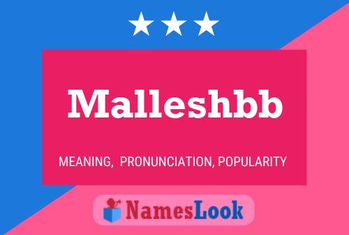 Malleshbb Name Poster