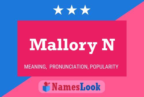 Mallory N Name Poster