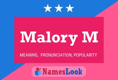 Malory M Name Poster