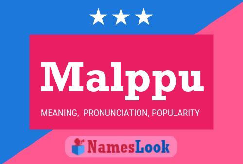 Malppu Name Poster