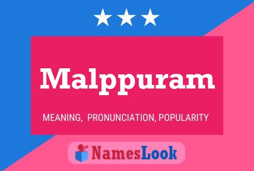 Malppuram Name Poster