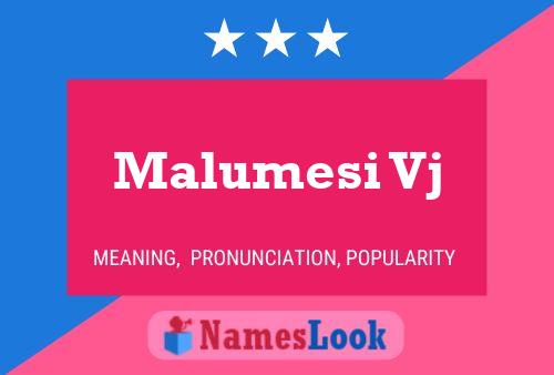 Malumesi Vj Name Poster