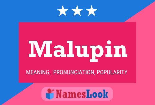 Malupin Name Poster