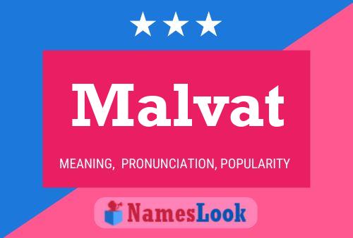 Malvat Name Poster