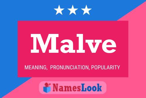 Malve Name Poster