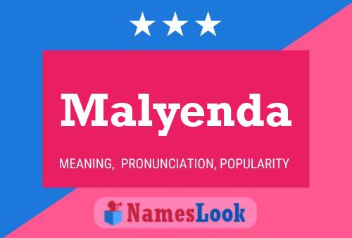 Malyenda Name Poster