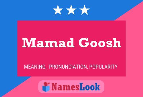 Mamad Goosh Name Poster