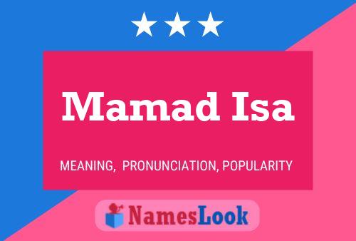 Mamad Isa Name Poster