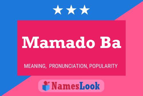 Mamado Ba Name Poster