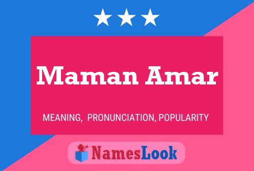 Maman Amar Name Poster