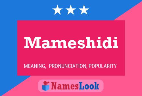 Mameshidi Name Poster