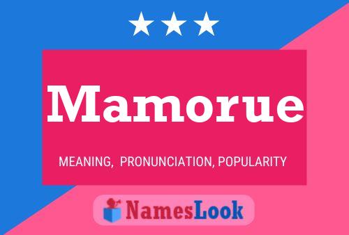 Mamorue Name Poster