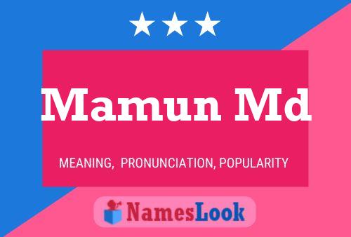 Mamun Md Name Poster