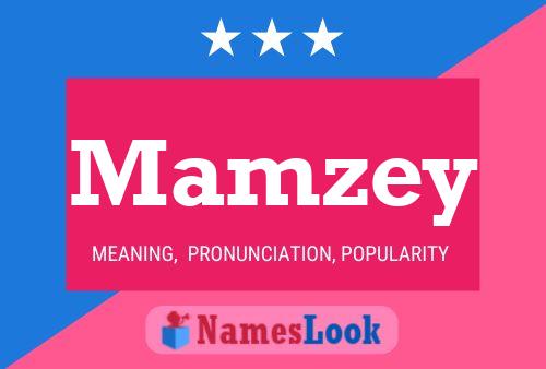 Mamzey Name Poster