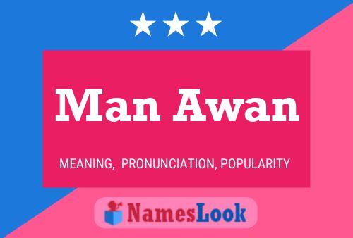 Man Awan Name Poster