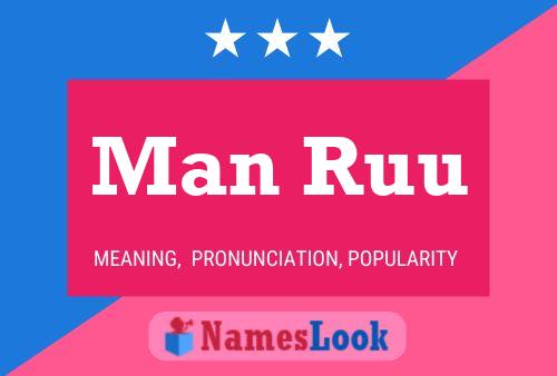 Man Ruu Name Poster