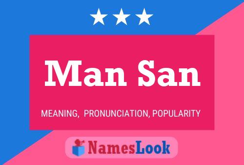 Man San Name Poster