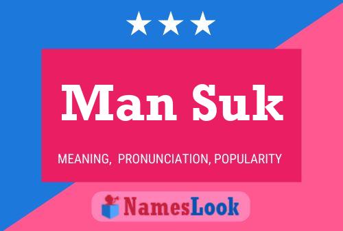 Man Suk Name Poster