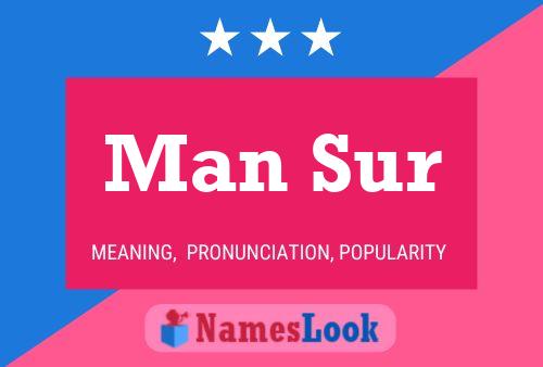 Man Sur Name Poster