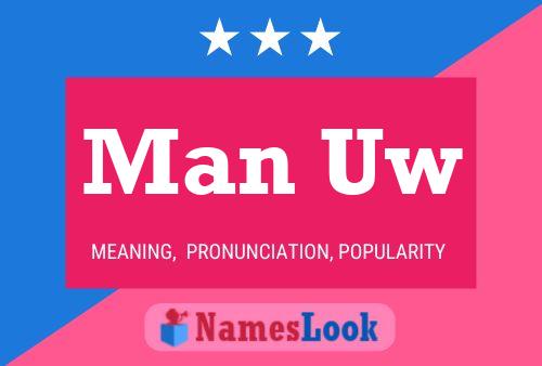 Man Uw Name Poster