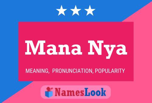 Mana Nya Name Poster