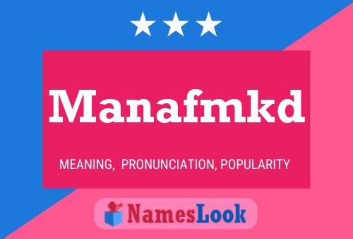 Manafmkd Name Poster