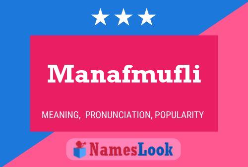 Manafmufli Name Poster