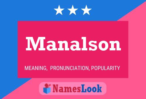 Manalson Name Poster