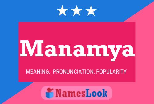 Manamya Name Poster