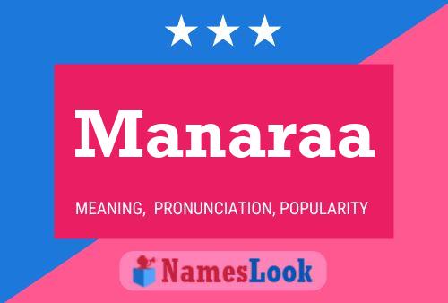 Manaraa Name Poster