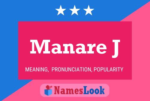 Manare J Name Poster